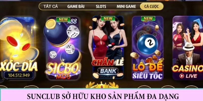 Cổng game sở hữu kho sản phẩm đa dạng, thú vị